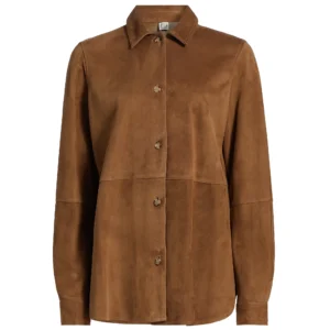 toteme soft suede shirt