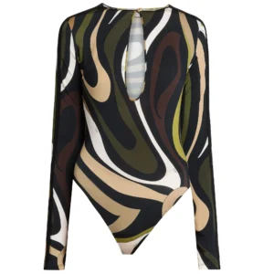 pucci cut out jersey bodysuit