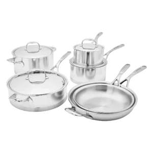 demeyere atlantis 10 piece stainless steel cookware set