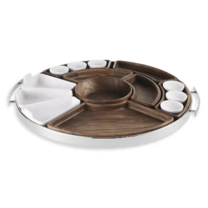 christofle mood asia stainless steel serving tray set