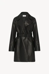 siempra coat in leather