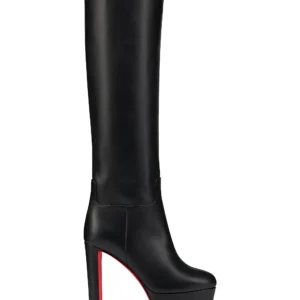 christian louboutin – loo botta alta 130mm leather boots