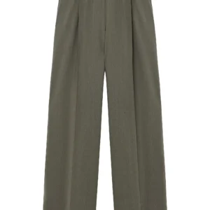 loewe – creased front wool blend trousers