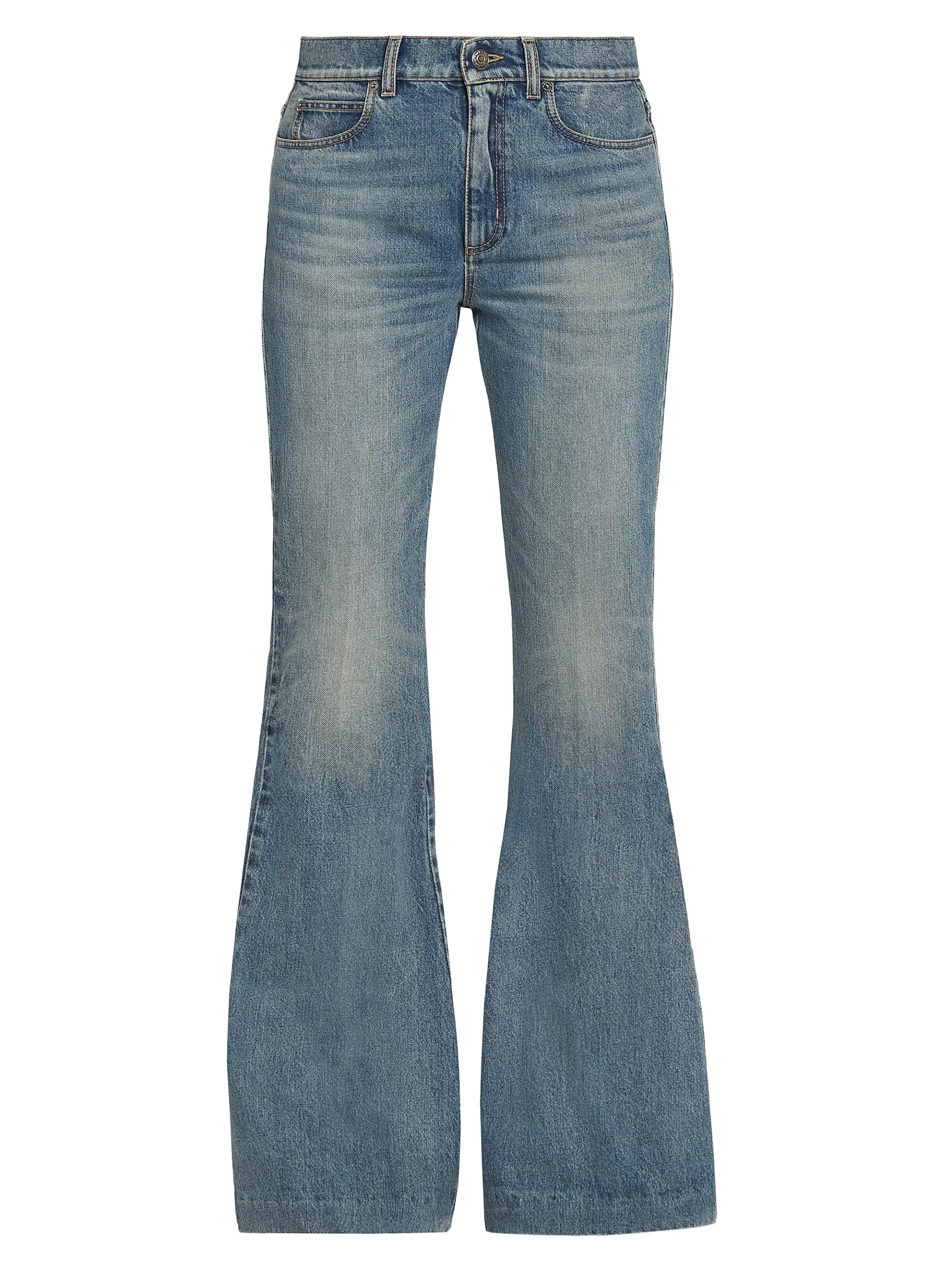 the '70s revival' high rise extreme flare denim jeans the '70s revival' high rise extreme flare denim jeans