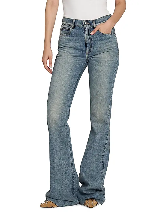 the '70s revival' high rise extreme flare denim jeans the '70s revival' high rise extreme flare denim jeans