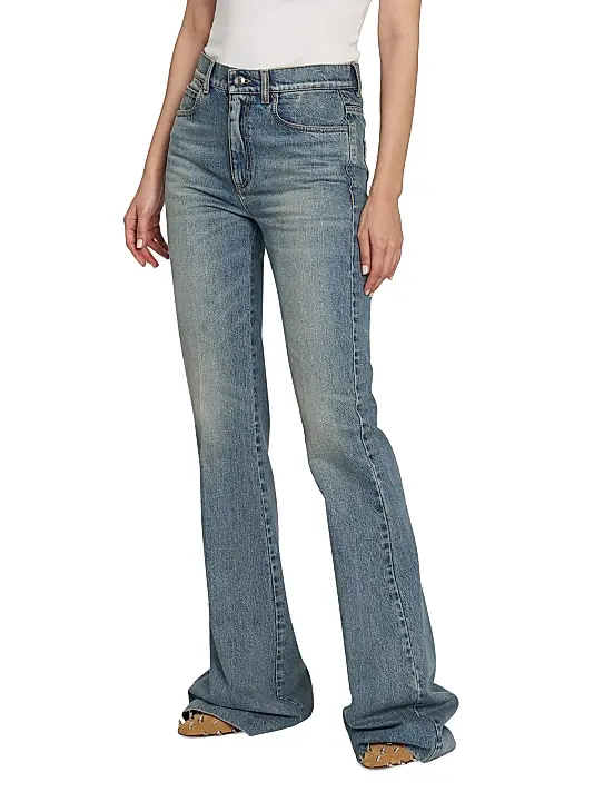 the '70s revival' high rise extreme flare denim jeans the '70s revival' high rise extreme flare denim jeans